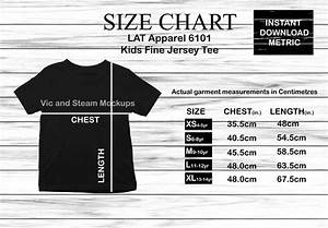 Lat Apparel 6101 Metric Size Chart Instant Download Kids Etsy