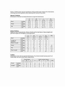 2024 Clothing Size Chart Fillable Printable Pdf Forms Handypdf