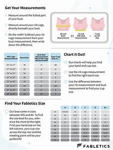 Sports Bra Sizing Chart And Guide To Find The Best Fit The Core Kembeo