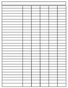 Blank Charts Template World Of Printable And Chart Budget Spreadsheet