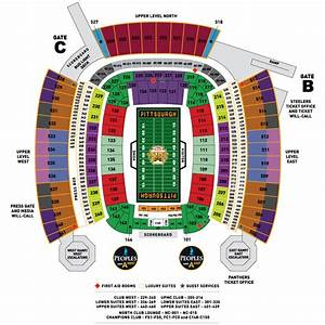 Heinz Field Seating Chart With Rows Awesome Home