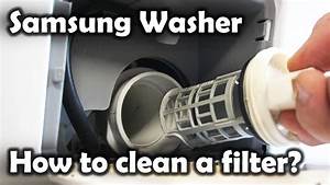 samsung washer filter location
