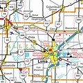 Allen County Ohio Road Map