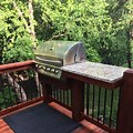 Built in Grill Wood Deck