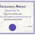 Excellence Award