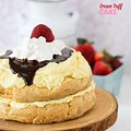 Cream Puff Cake with Homemade Vanilla Pudding