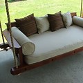 Curved Wood Bed Swing