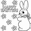 Easter Bunny Cartoon Coloring Pages