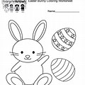 Easter Worksheets for Kids Bunny