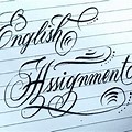 Assignment Calligraphy