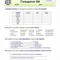 Exercice Conjugaison CM1