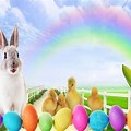 Funny Easter Zoom Background