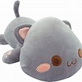 Grey Anime Cat Plushie