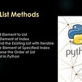 List Methods