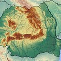 Romania Mountains Map