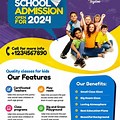 School Admission Open Flyer