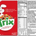 Cereal Nutrition Label