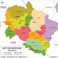 Uttarakhand Map A4 Size