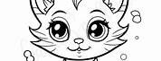 Cute Cat Coloring Pictures for Kids