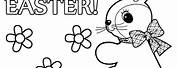 Easter Bunny Cartoon Coloring Pages