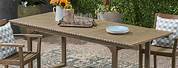 Expandable Outdoor Dining Table Gray Wood