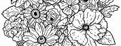 Printable Colouring Sheets for Kids Flowers