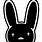 Bad Bunny Black Logo