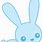 Blue Bunny Clip Art
