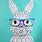 Bunny with Glasses Art