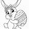 Chocolate Easter Bunny Coloring Pages
