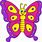 Colorful Butterfly Cartoon