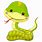 Cute Cartoon Baby Snake
