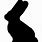 Free Printable Easter Bunny Silhouette