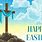 Happy Easter Christian Cross