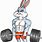 Muscle Easter Bunny