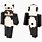 Panda Onesie Minecraft Skin