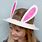 Paper Plate Bunny Hat