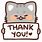 Thank You Cat Stickers