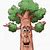 Cartoon Tree with Face