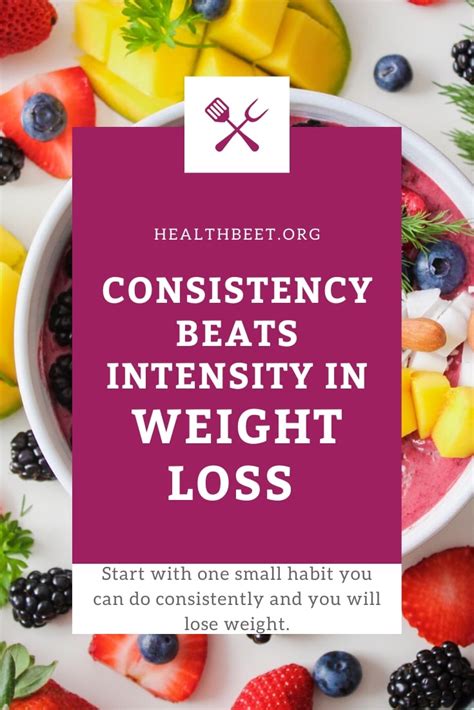 consistency in weight loss