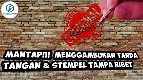 Cara Mengukir Stempel dengan Tangan