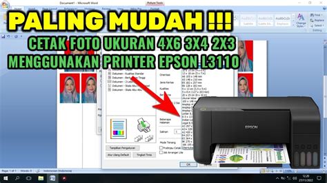 Cetak Foto 4x6 menggunkan Printer