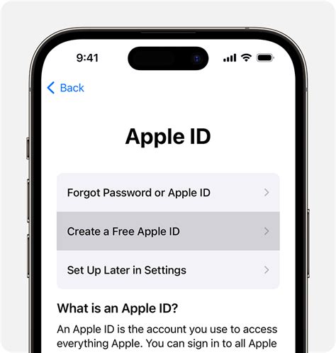 Klik Create New Apple ID di iPhone 7 Plus