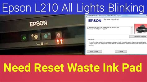 Epson L210 Printer Resetter Not Responding