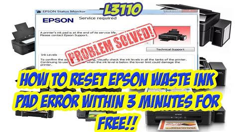 Epson ink pad resetter L310