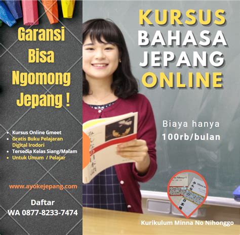 Mengikuti Program Kelas Bahasa Jepang atau Kursus Online