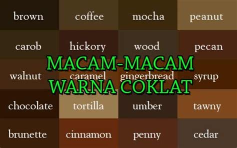Kesimpulan Warna Camel dan Coklat