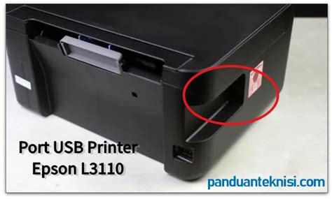 Koneksikan printer dengan kabel USB