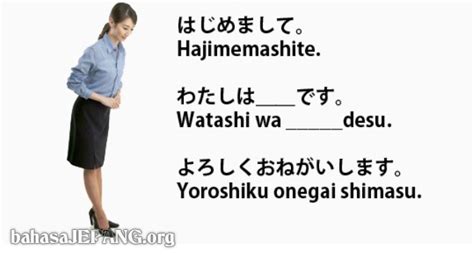 Perkenalan Dalam Bahasa Jepang