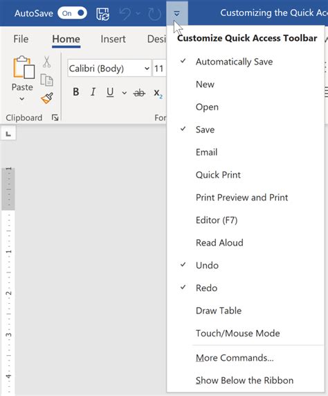 Menambahkan Tombol Close pada Quick Access Toolbar